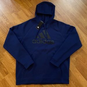 Dark blue Adidas hooded sweatshirt